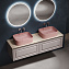 Тумба c раковиной и столешницей Sancos Very 160 VR80SM+TT160A2 Doha Soft/Kreman - фото 6