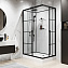 Душевая кабина Niagara Standart ST100/80/15QL/KL/BKT 100x80x225 черный матовый/прозрачный клетка - фото 9