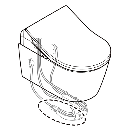 Комплект для подключения TOTO Washlet RX/SX SHXCK99