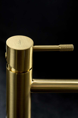 Смеситель Boheme Uno 461-MG для раковины, золото матовое