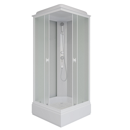 Душевая кабина Niagara Promo P90x26QxMT 90x90x215 матовый/белый