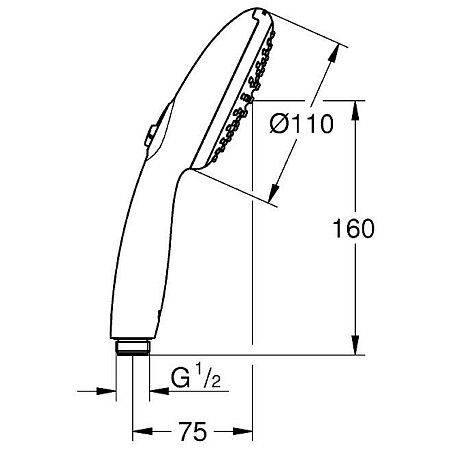 Душевая лейка Grohe Tempesta 110 27597003 хром