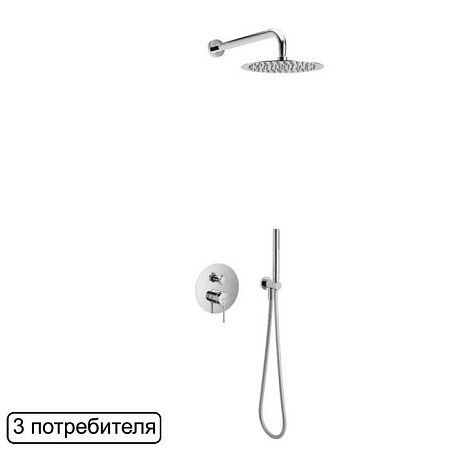 Душевая стойка Excellent Pi AREX.SET.1247CR хром