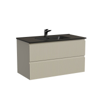Тумба с раковиной Sancos Snob R SNR90CE 90 Beige Soft/черный