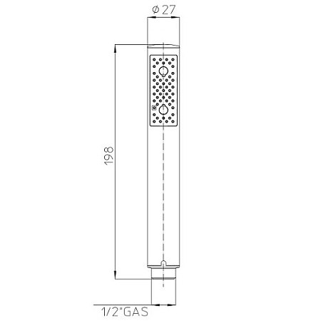Душевой гарнитур Bossini Zen C12002C.073 черный матовый