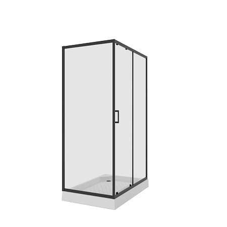 Душевой уголок Niagara Nova NG-6812-08 BLACK 120х80 прямоугольный, черный