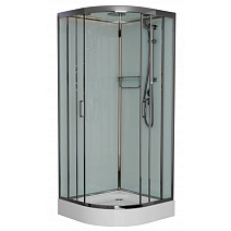 Душевая кабина Frank F410 Brilliant 110x110 стекло прозрачное, хром