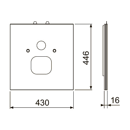 Стеклянная панель Tece TECEone 9650109 для унитазов, белый
