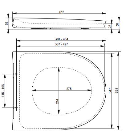 Крышка-сиденье для унитаза TOTO CF VC130 микролифт