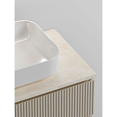 Тумба с раковиной и столешницей Sancos Snob T 80 SNT80CE+TT80A2 Beige Soft/Kreman