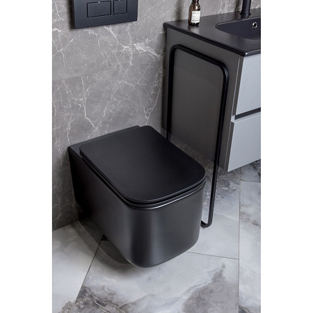 Унитаз подвесной Boheme Mane 970-SET-B черный матовый