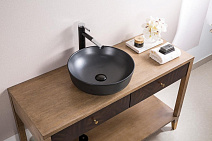 Раковина накладная BelBagno BB1315-H301 41x41x13 черный матовый