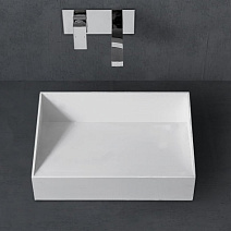 Раковина накладная ABBER Stein AS2623 белый матовый