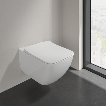 Унитаз подвесной Villeroy & Boch Venticello Plus 4611RLR1 белый альпин CeramicPlus