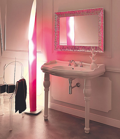 Раковина Kerasan Retro 105001*3 100 с 3 отверстиями под смеситель, белый