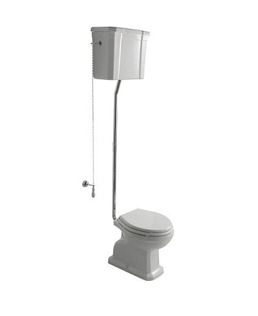 Механизм слива Galassia Ethos 9054 для бачка с высокой трубой, хром