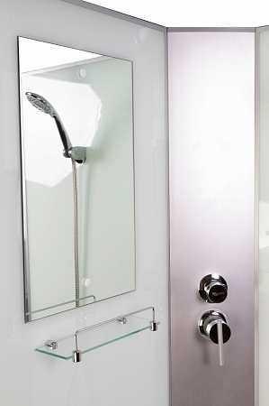 Душевая кабина Niagara Classic NG-1108-14BKG 90x90x90 стекло матовое/профиль серебро