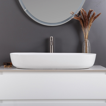 Раковина накладная BelBagno BB1349 40.5x81.5x13.5 белый