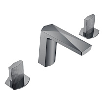 Смеситель Boheme Venturo 150-SGM-TOUCH для раковины, ручка Touch, оружейная сталь глянцевая