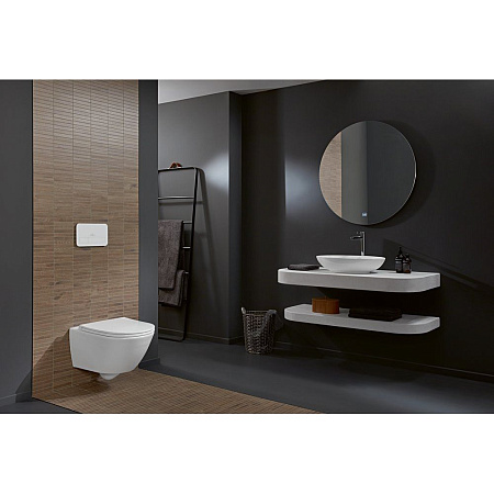 Унитаз подвесной Villeroy & Boch Subway 3.0 4670T901 безободковый, с микролифтом, alpin