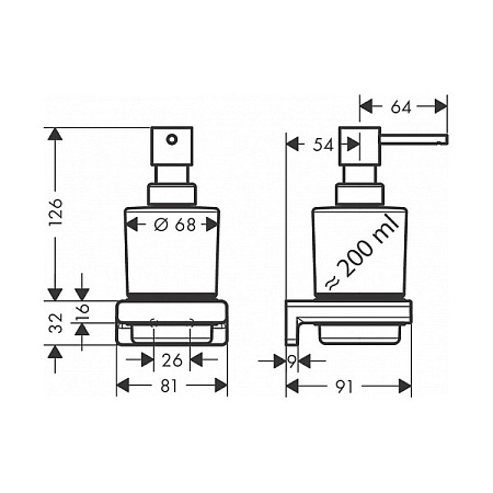 Дозатор для жидкого мыла Hansgrohe AddStoris 41745000 хром