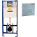 Инсталляция с кнопкой смыва beWash Bona BW74+P02MC хром матовый