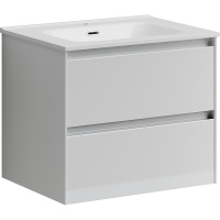 Тумба с раковиной Sancos Cento 60 CN60W белый глянцевый