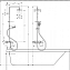 Душевая стойка Hansgrohe Vernis Shape 26284000 с термостатом, хром - фото 3