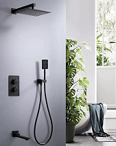 Душевой комплект ALMAes Weber TVZ-0808 черный Душевой комплект ALMAes Weber TVZ-0808 черный