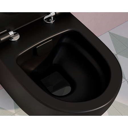 Унитаз подвеснй VitrA Sento 7748B083-0101 черный матовый
