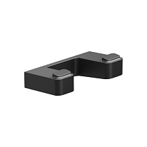 Крючок Ravak 10° TD 100.20  X07P554 двойной, черный матовый