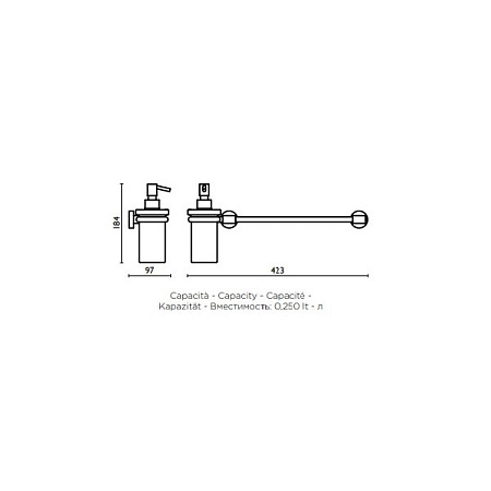 Дозатор Bagno & Associati Tratto TR23951 CR