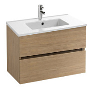 Тумба с раковиной Jacob Delafon Tolbiac EB2382-E75 80 раковина Ola, дуб давос натуральный