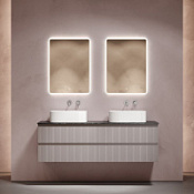 Мебель для ванной со столешницей Sancos Snob T 160 SNT80SM+TT160A1 Doha Soft/Black Sky