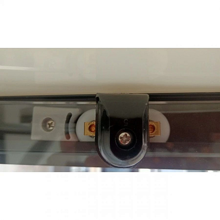 Душевая кабина Frank F412L Black 120x80 без крыши, стекло прозрачное, черный