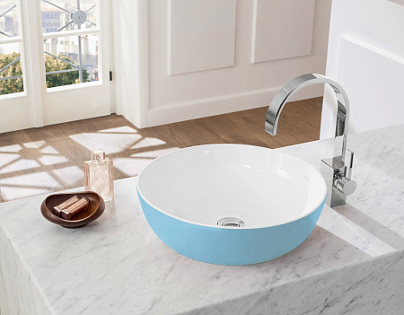 Раковина Villeroy & Boch Artis 417943BCW1 43х43 см, Frost серо-голубая