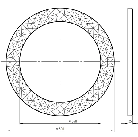 Зеркало Migliore Complementi 30583 80 серебро