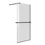 Душевая перегородка Niagara Nova NG-670-90ВLACK 90x195 стекло прозрачное/профиль черный матовый