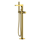 Смеситель WasserKRAFT Sauer 7121 напольный, глянцевое золото