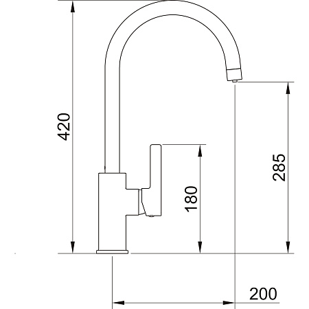 Смеситель Clever Osmosis 61101 для кухонной мойки,  комбинированный, хром