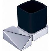 Стакан для зубных щеток Boheme New Venturo 10314-CR-B хром/черный