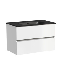 Тумба с раковиной Sancos Urban 80 UR80W белый/черный