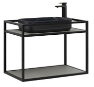 Консоль с раковиной Allen Brau Liberty 1.33001.BB 75 черный браш