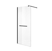 Душевая перегородка Niagara Nova NG-681-12 BLACK 120x195 стекло прозрачное/профиль черный