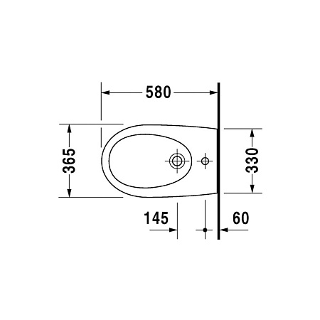 Биде подвесное Duravit Architec 2531150000