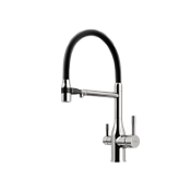 Смеситель для кухонной мойки Sancos Garda SC4009BN брашированный никель/черный