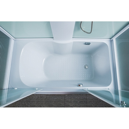 Душевой бокс Timo Eco TE-0750 148x80x218 прозрачное стекло/белый