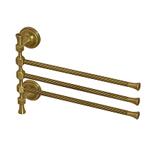 Полотенцедержатель Migliore Fortuna 27677 тройной поворотный L32 x h24, бронза