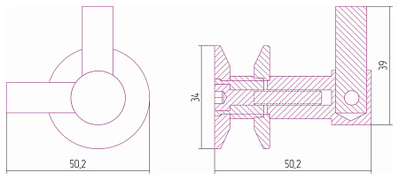 Вешалка Сунержа Без серии 01-2010-0002 для водяных и электрических, хром черный