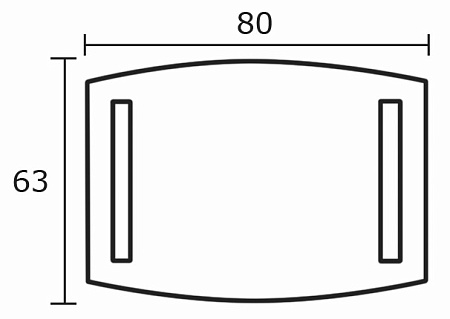 Зеркало Berloni Bagno SQ415